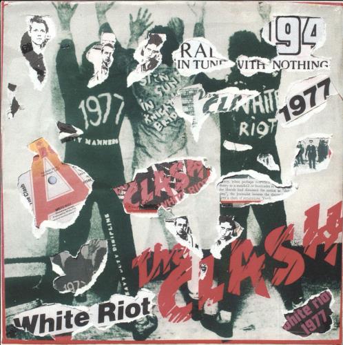 The Clash White Riot - Punk Art sleeve UK 7